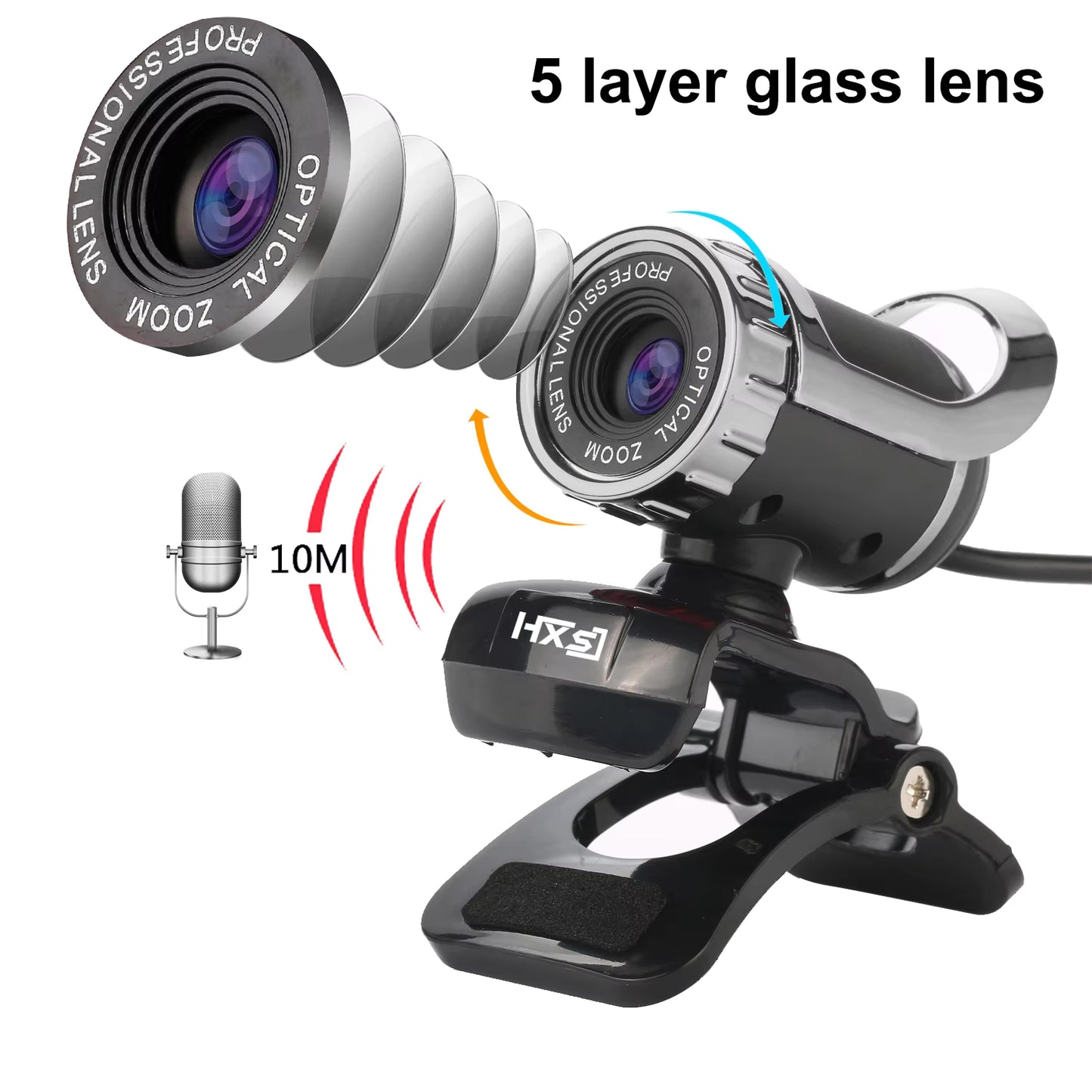 S9 1080P computer Webcam built-in MIC supports video calls conferences high-definition wired network Webcam gaming office Camera