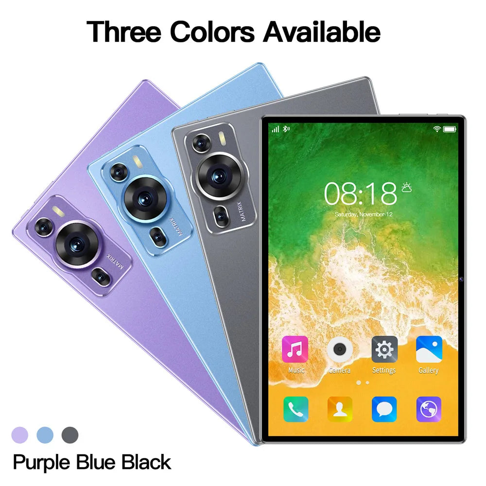 NEW Original P60Pro Tablets 16GB+1TB 10inch 20000mAh High-end Android 14 Tab 5G Dual SIM Global Version Tablet PC With keyboard
