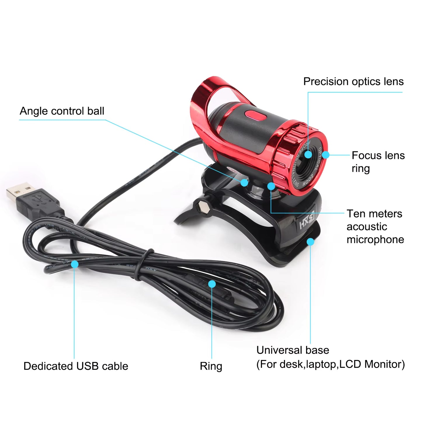 S9 1080P computer Webcam built-in MIC supports video calls conferences high-definition wired network Webcam gaming office Camera