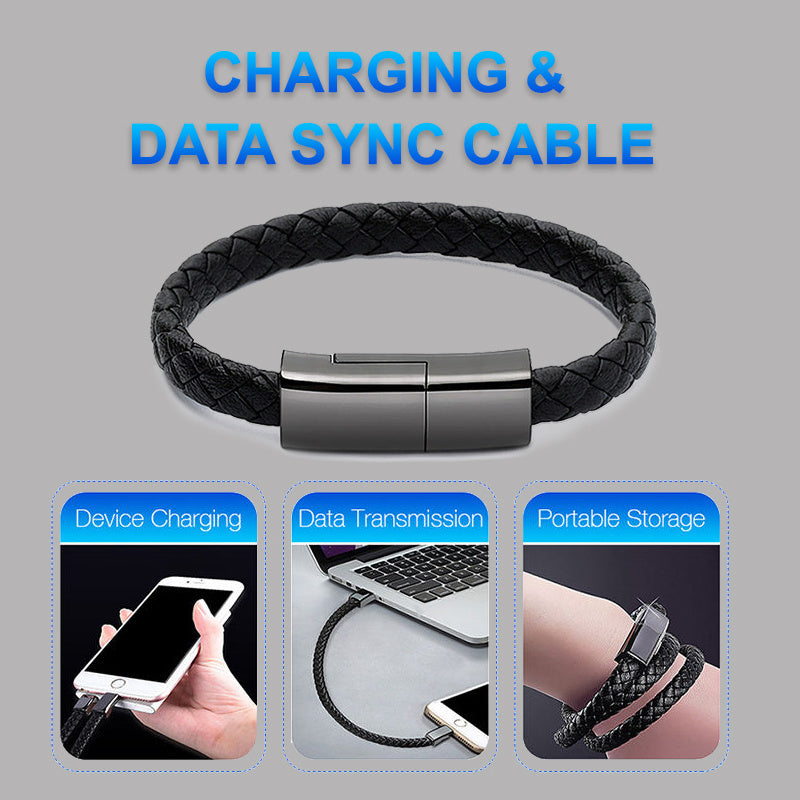 Bộ sạc vòng đeo tay mới Cáp sạc USB Dây sạc dữ liệu cho iPhone 14 13 Max Cáp USB C cho điện thoại Cáp Micro