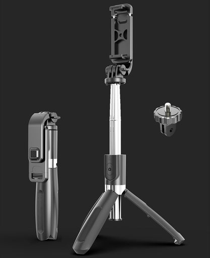 Tương thích với Apple, Tripod Selfie Stick Mobile Universal Live Triangle Bracket One Bluetooth Selfie Artifact