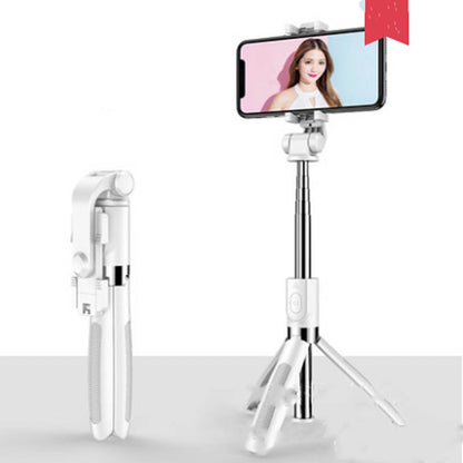 Tương thích với Apple, Tripod Selfie Stick Mobile Universal Live Triangle Bracket One Bluetooth Selfie Artifact