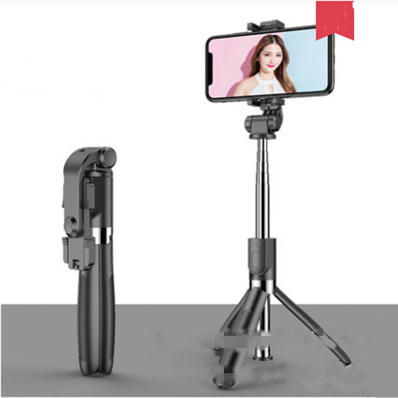 Tương thích với Apple, Tripod Selfie Stick Mobile Universal Live Triangle Bracket One Bluetooth Selfie Artifact