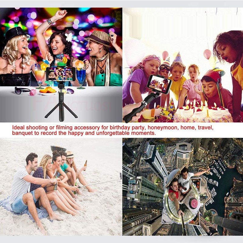 Tương thích với Apple, Tripod Selfie Stick Mobile Universal Live Triangle Bracket One Bluetooth Selfie Artifact