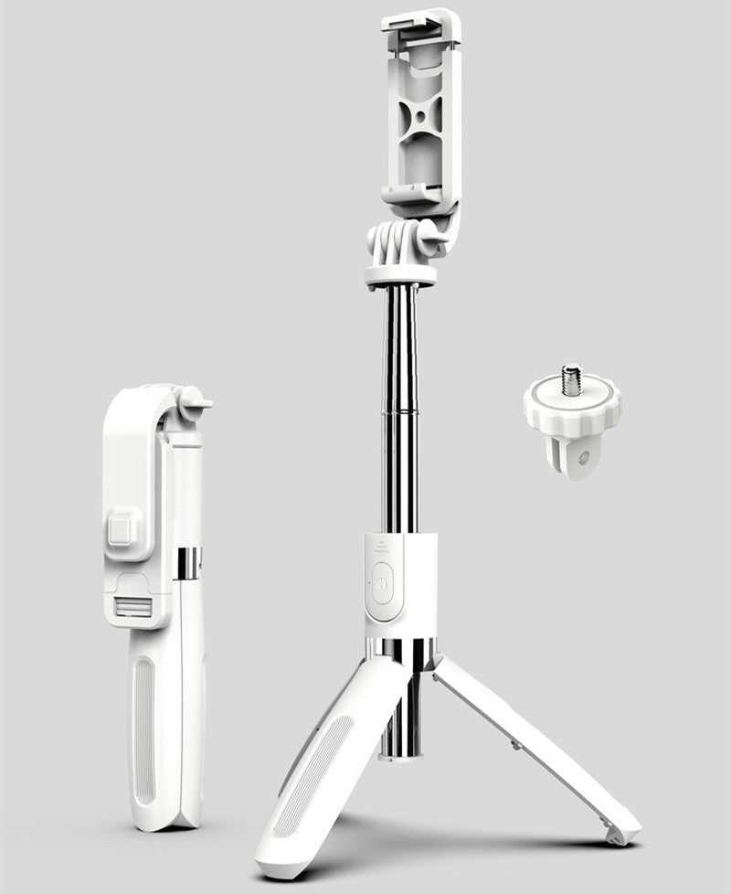 Tương thích với Apple, Tripod Selfie Stick Mobile Universal Live Triangle Bracket One Bluetooth Selfie Artifact